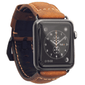Ремешок кожаный Nomad Strap для Apple Watch 2 / 1 (42mm) Черная застежка