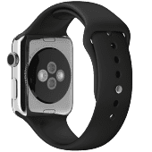Ремешок силиконовый Special Case для Apple Watch 4 / 3 / 2 / 1 (38мм) Черный S/M/L