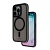 Чехол Levelo Nuru Case для iPhone 15 Pro Max Матовый Черный