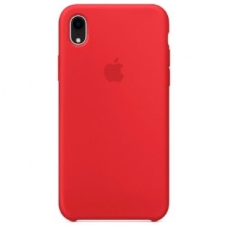 Чехол Silicone Case для iPhone XR, красный