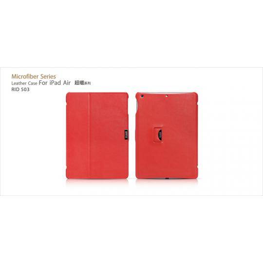 Кожаный чехол iCarer Microfiber (красный) для iPad Air