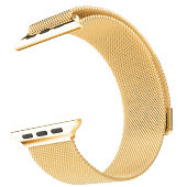 Браслет сетчатый миланский Milanese для Apple Watch 4 / 3 / 2 / 1 (38мм) Золото