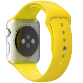 Ремешок силиконовый Special Case для Apple Watch 4 / 3 / 2 / 1 (42мм) Желтый S/M/L