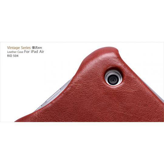 Премиум чехол iCarer Vintage (красный) для iPad Air