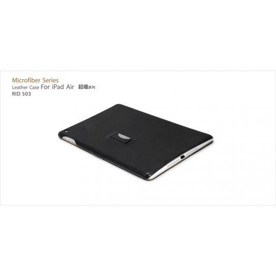 Кожаный чехол iCarer Microfiber (черный) для iPad Air