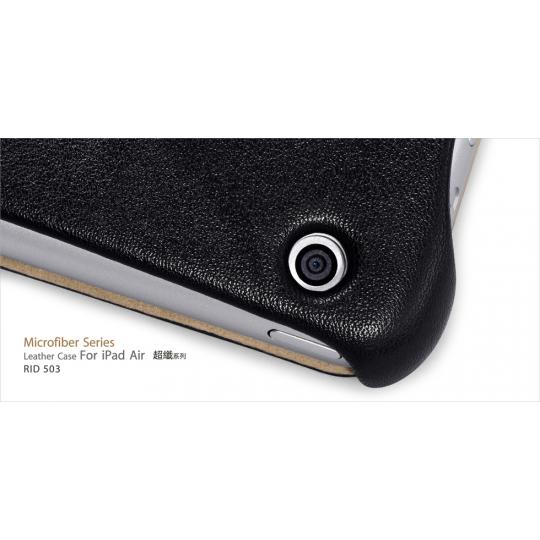 Кожаный чехол iCarer Microfiber (черный) для iPad Air