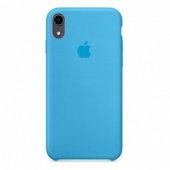 Чехол Silicone Case для iPhone XR, голубой