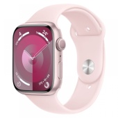 Apple Watch Series 9, 41 мм корпус из алюминия Розового цвета, спортивный ремешок Нежно-розового цвета