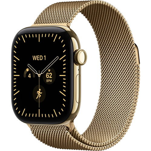 Смарт-часы Apple Watch Series 12 (GPS+Cellular) 46mm Natural Titanium Case with Natural Link Bracelet (Титановый)