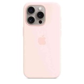 Чехол Silicone Case MagSafe для iPhone 15 Pro Светло-розовый