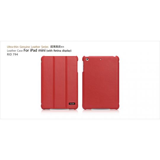 Чехол iCarer Ultra-thin Genuine (красный) для iPad mini Retina