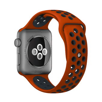 Ремешок спортивный Dot Style для Apple Watch (42mm) Красно-Черный