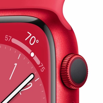 Apple Watch Series 8, 41 мм, корпус из алюминия цвета (PRODUCT)RED