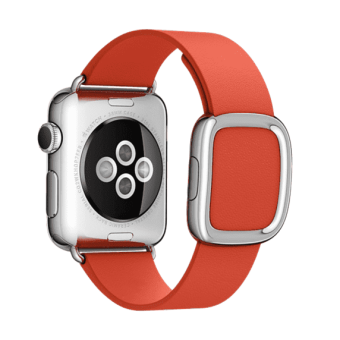 Ремешок кожаный Modern Buckle для Apple Watch 2 / 1 (38mm) Красный