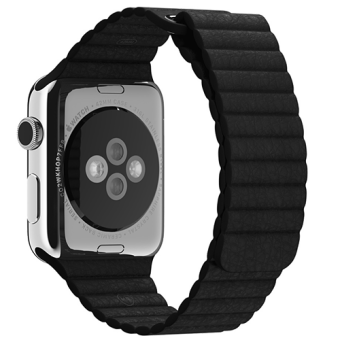 Ремешок кожаный для Apple Watch 2 / 1 (38мм) Черный