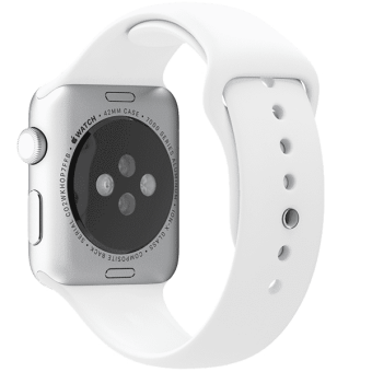 Ремешок силиконовый Special Case для Apple Watch 4 / 3 / 2 / 1 (38мм) Белый S/M/L