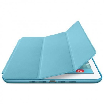 Кожаный чехол Smart Case (голубой) для Apple iPad mini 3 / mini 2 Retina