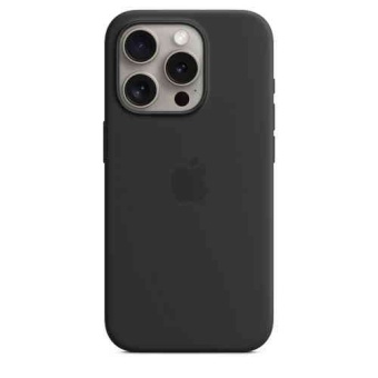 Чехол Silicone Case MagSafe для iPhone 15 Pro Черный